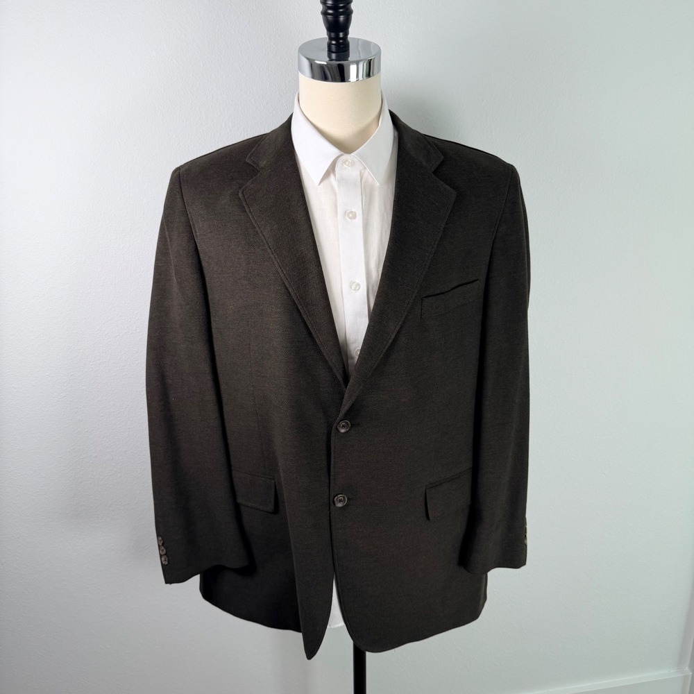 Alexander Julian Colours Mens 46R Brown Two Button Blazer Sport Coat Portugal